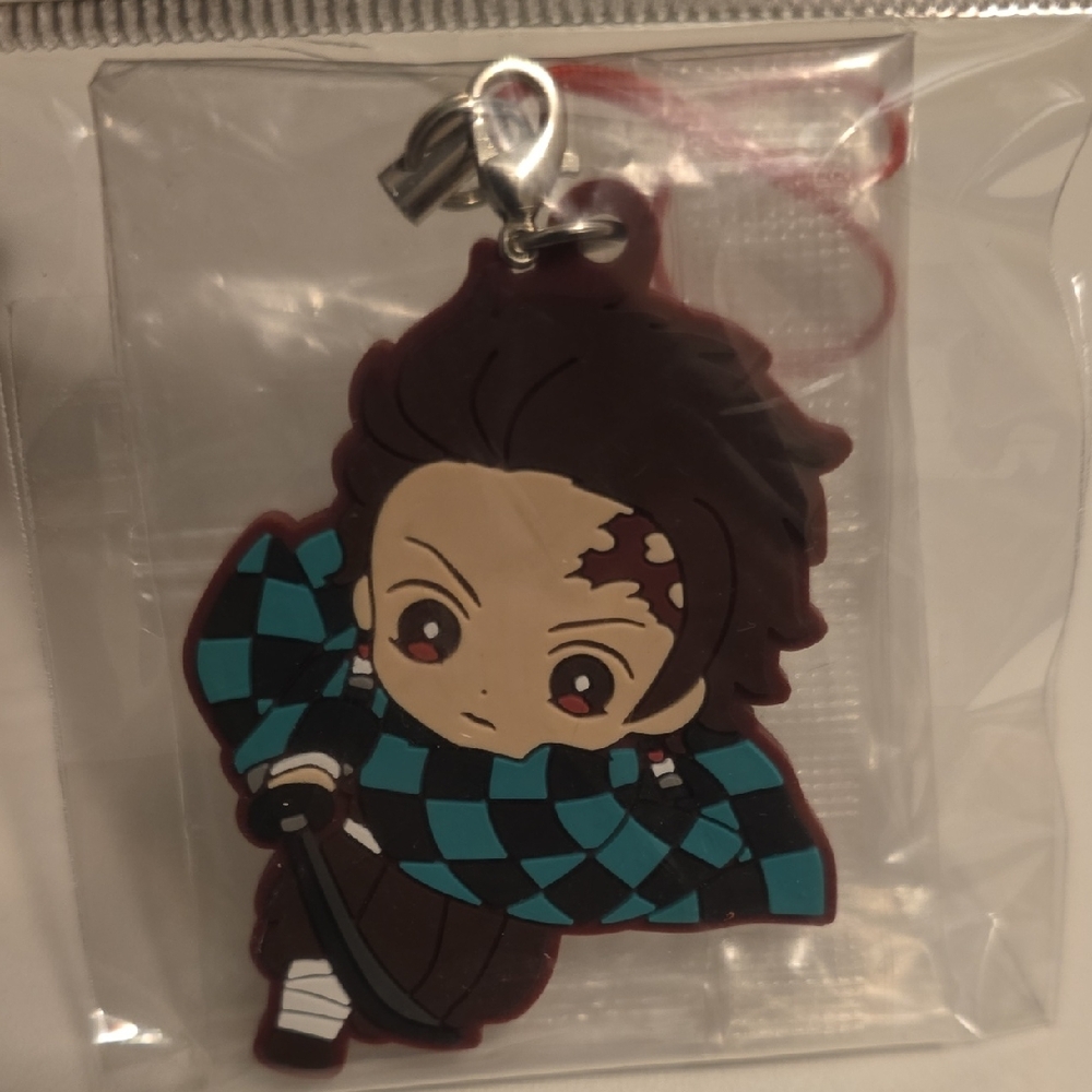 Anime Character Keychain with Sword